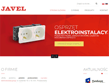 Tablet Screenshot of javel.com.pl